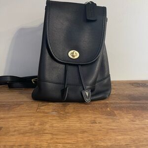 Coach Black Leather Bag